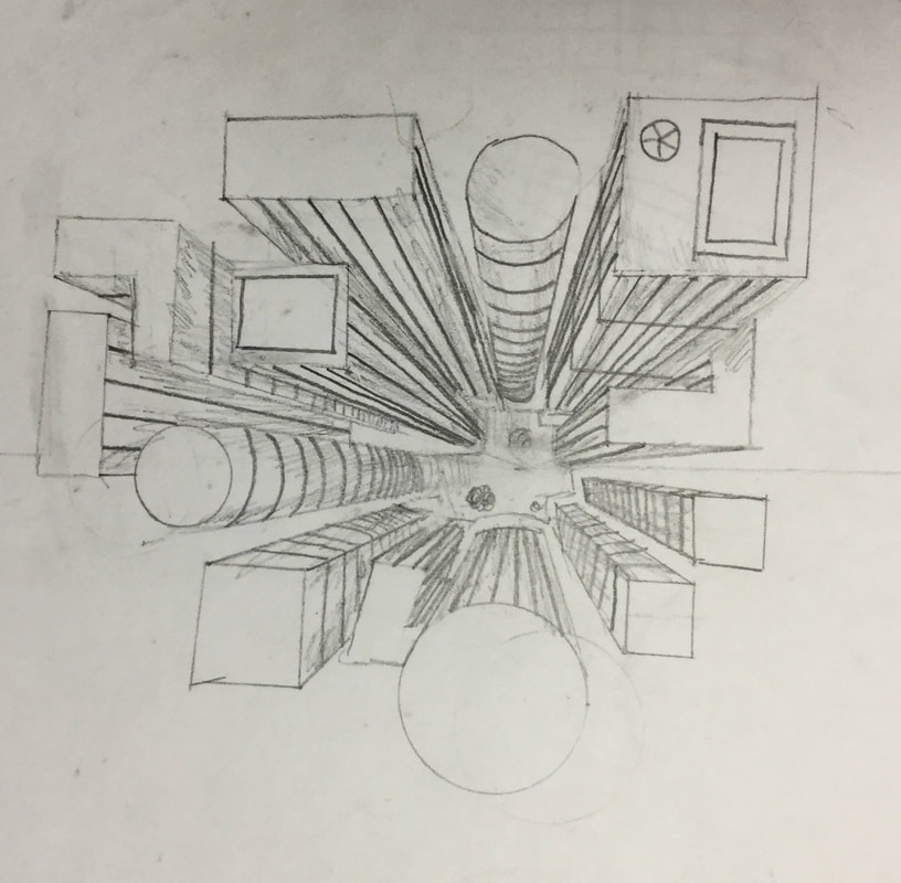 One Point Perspective Drawings | Laura Hall-Kinzer Llanos's ePortfolio